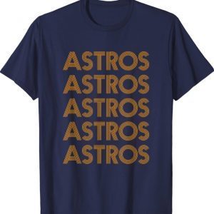 Distressed Astros Name Personalized T-Shirt