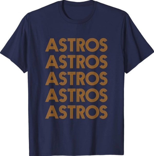 Distressed Astros Name Personalized T-Shirt