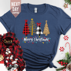 Ladies Christmas Tree ,Merry Christmas Tee Shirts