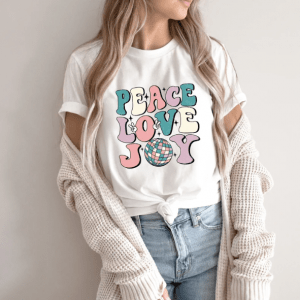 Peace Love Joy, Family Matching Christmas Official T-Shirt