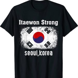 Pray For ITAEWON South Korea Flag T-Shirt