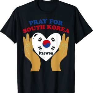 Pray For ITAEWON South Korea Flag Shirts