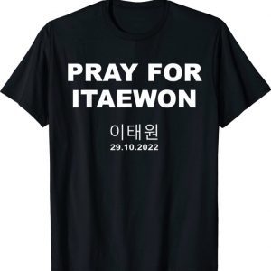 Pray For ITAEWON Halloween Festival Korea T-Shirt