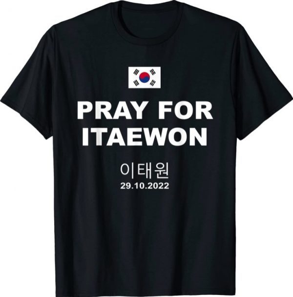 T-Shirt Pray For ITAEWON Halloween Festival Korea