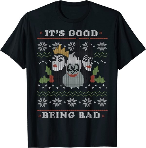 Disney Villains Good Bad Ugly Christmas Sweater Funny T-Shirt