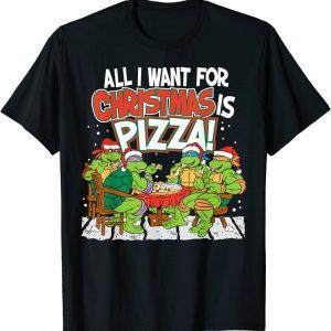 Teenage Mutant Ninja Turtles Pizza For Christmas Shirt