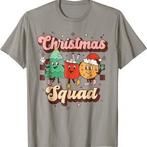 Retro Groovy Merry Christmas Family Funny Xmas Pajamas Shirt