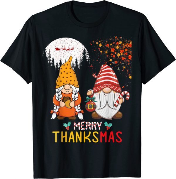 Happy Thanksgiving Merry Christmas Happy Thanksmas Gnome Official T-Shirt