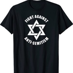 Fight Against Anti-Semitism Black and White Star of David Shirts