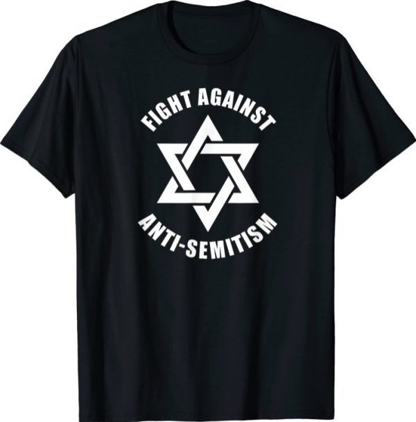 Fight Against Anti-Semitism Black and White Star of David Shirts