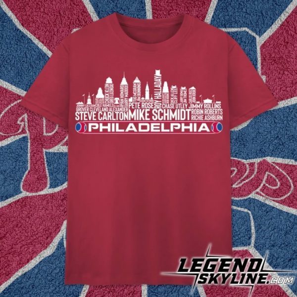 Philadelphia Baseball Team All Time Legends Shirts