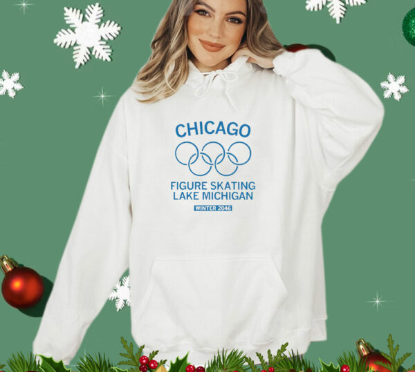 Olympic Chicago Figure Skating Lake Michigan Winter 2046 T-Shirt