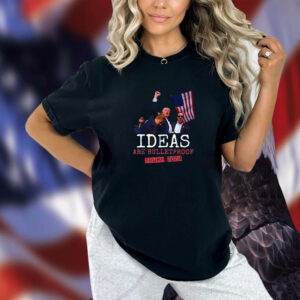 Official Trump 2024 Ideas Are Bulletproof USA t-Shirt