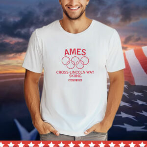 Olympic Ames cross-Lincoln way skiing winter 2030 T-Shirt