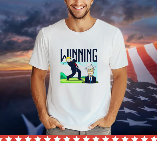 Winning Trump and Biden gol T-Shirt