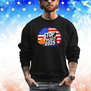 Vintage Stop Project 2024 American Flag T-Shirt