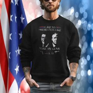 HOME I Like Presidents Like Ronald Reagan Donald Trump I Like My Guns 40 45 T-Shirt