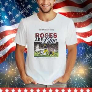 The Michigan Daily Rose Are Blue Front Cover T-Shirt