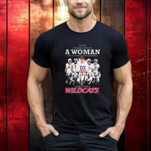 Never Underestimate A Woman Who Understands Football And Loves Wildcats T-Shirt