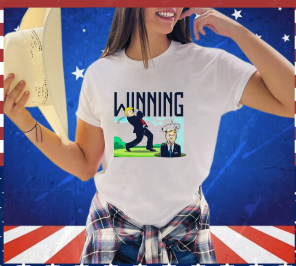 Winning Trump and Biden gol T-Shirt