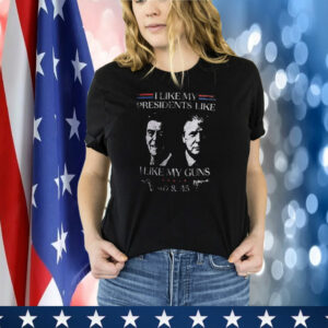 HOME I Like Presidents Like Ronald Reagan Donald Trump I Like My Guns 40 45 T-Shirt