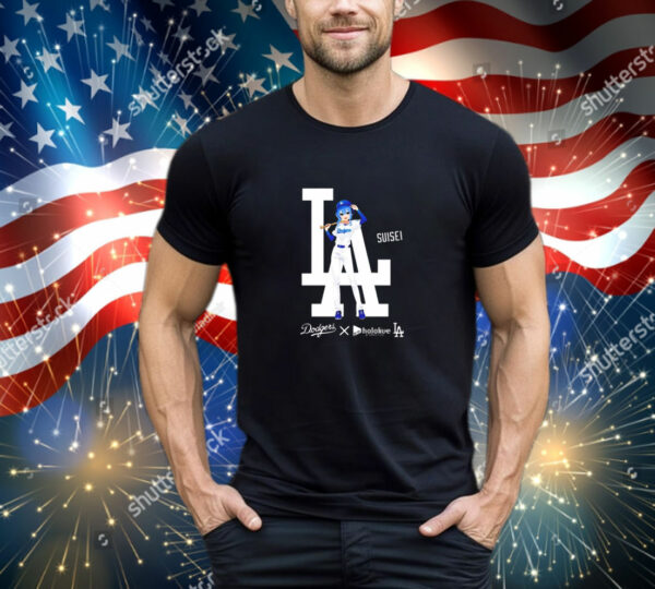 La Dodgers X Hololive Night Suisei T-Shirt