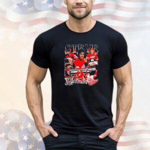 Steve Yzerman Detroit Red Wings Hockey Player Collage T-Shirt