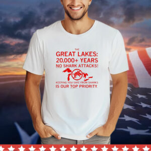 The great lakes no shark attacks T-Shirt