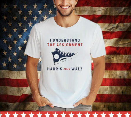 Chucks And Pearls I Understand The Assignment Harris Walz 2024 T-Shirt