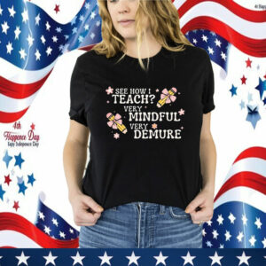 See How I Teach Very Mindful Very Demure T-Shirt