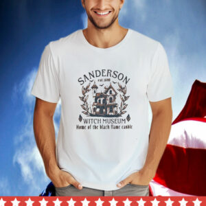 Sanderson Est 1693 Witch Museum Home Of The Black Flame Candle T-Shirt