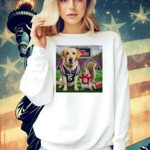 Dog and squirrel Ole Miss Football Shirt