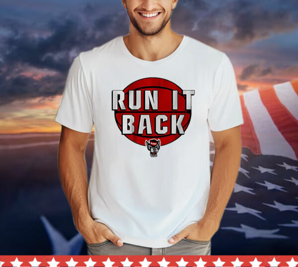 NC State Wolfpack men’s basketball run it back T-Shirt