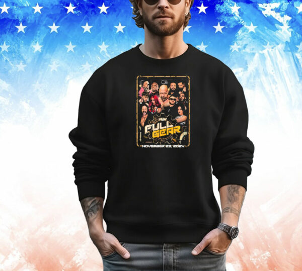 Official AEW Full Gear November 23 2024 Poster T-Shirt