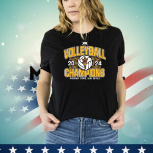 Official Arizona State Sun Devils 2024 Big 12 Volleyball Regular Season Champions T-Shirt