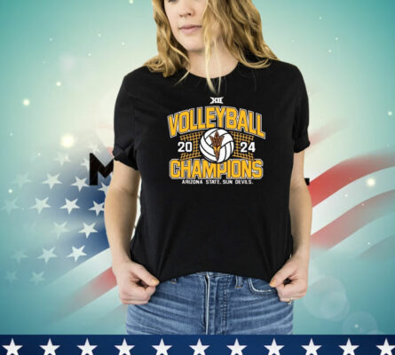 Official Arizona State Sun Devils 2024 Big 12 Volleyball Regular Season Champions T-Shirt