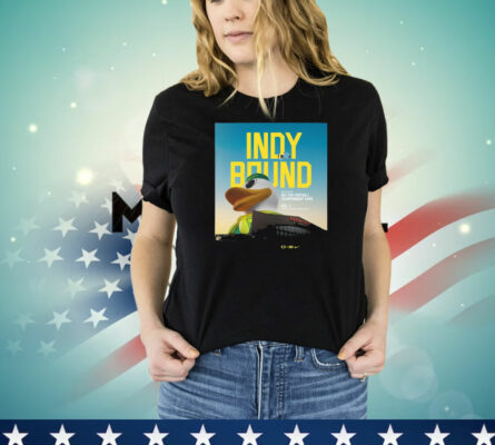 Official Indy Bound 2024 Discover Big Ten Football Championship Game Dec 7 Lucas Oil Stadium Indianapolis Poster T-Shirt