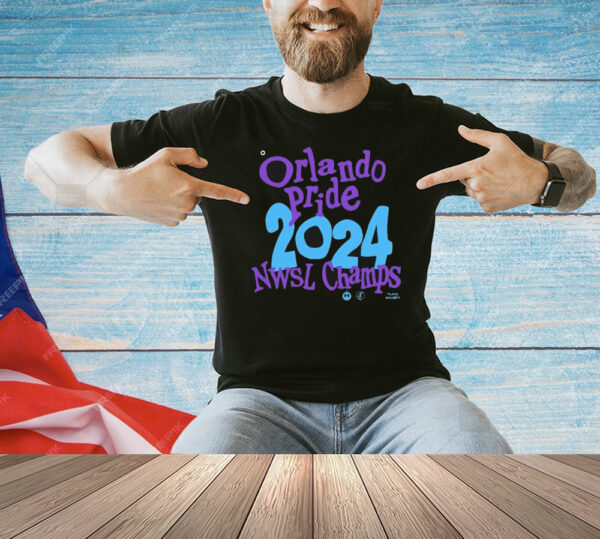 Official Orlando Pride Playa Society 2024 NWSL Champions T-Shirt