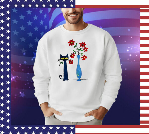 Pete the cat flower T-Shirt