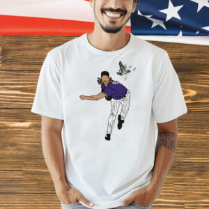 Randy Johnson hits the bird T-Shirt