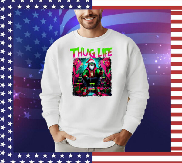 Thug Life Santa Christmas T-Shirt