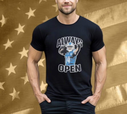 Amon-Ra St. Brown Always Open Detroit Lions T-Shirt