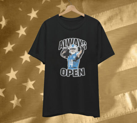 Amon-Ra St. Brown Always Open Detroit Lions T-Shirt