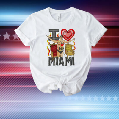 Dan Speedo color I love Miami The Dan Lebatard Show T-Shirt