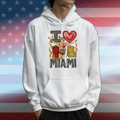 Dan Speedo color I love Miami The Dan Lebatard Show T-Shirt