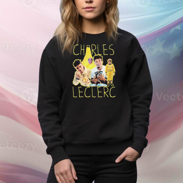 Happy Charles Leclerc F1 driver graphic Tee Shirt