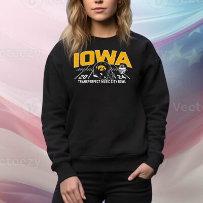 Iowa Hawkeyes 2024 Transperfect Music City Bowl Tee Shirt