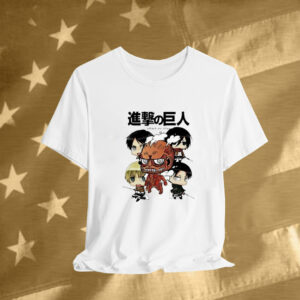 Kawaii Character Attack On Titan Tee Shirt