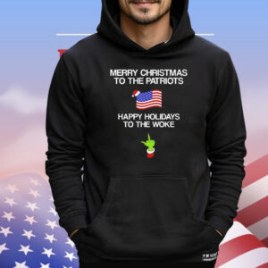 Merry Christmas to the patriots happy holidays to the woke T-Shirt