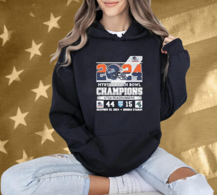 Myrtle Beach Bowl Champions UTSA Roadrunners 2024 Brooks Stadium Tee Shirt